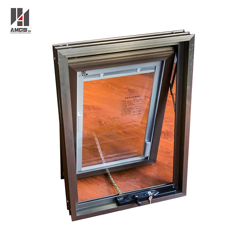 AMGS Commercial Aluminium Glazing Blinds Awning With Hand-Cranked Window Aluminum Awning Windows image30