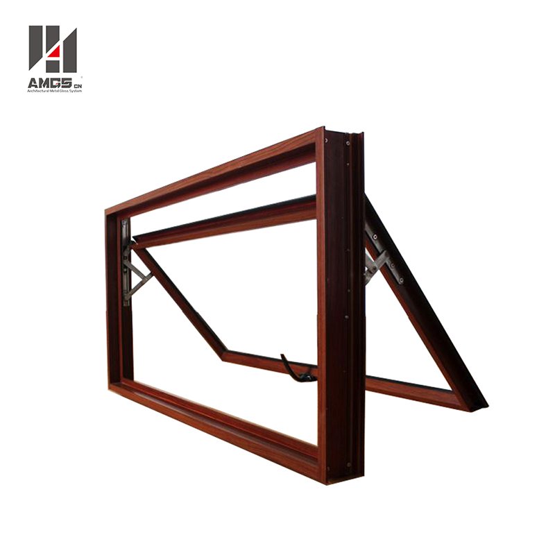 AMGS Modern Design Rain Protection Aluminum Glass Top Hung Awning Windows Aluminum Awning Windows image27