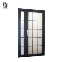 Aluminum Swing Doors With Frosted Glass For Exterior Front Door