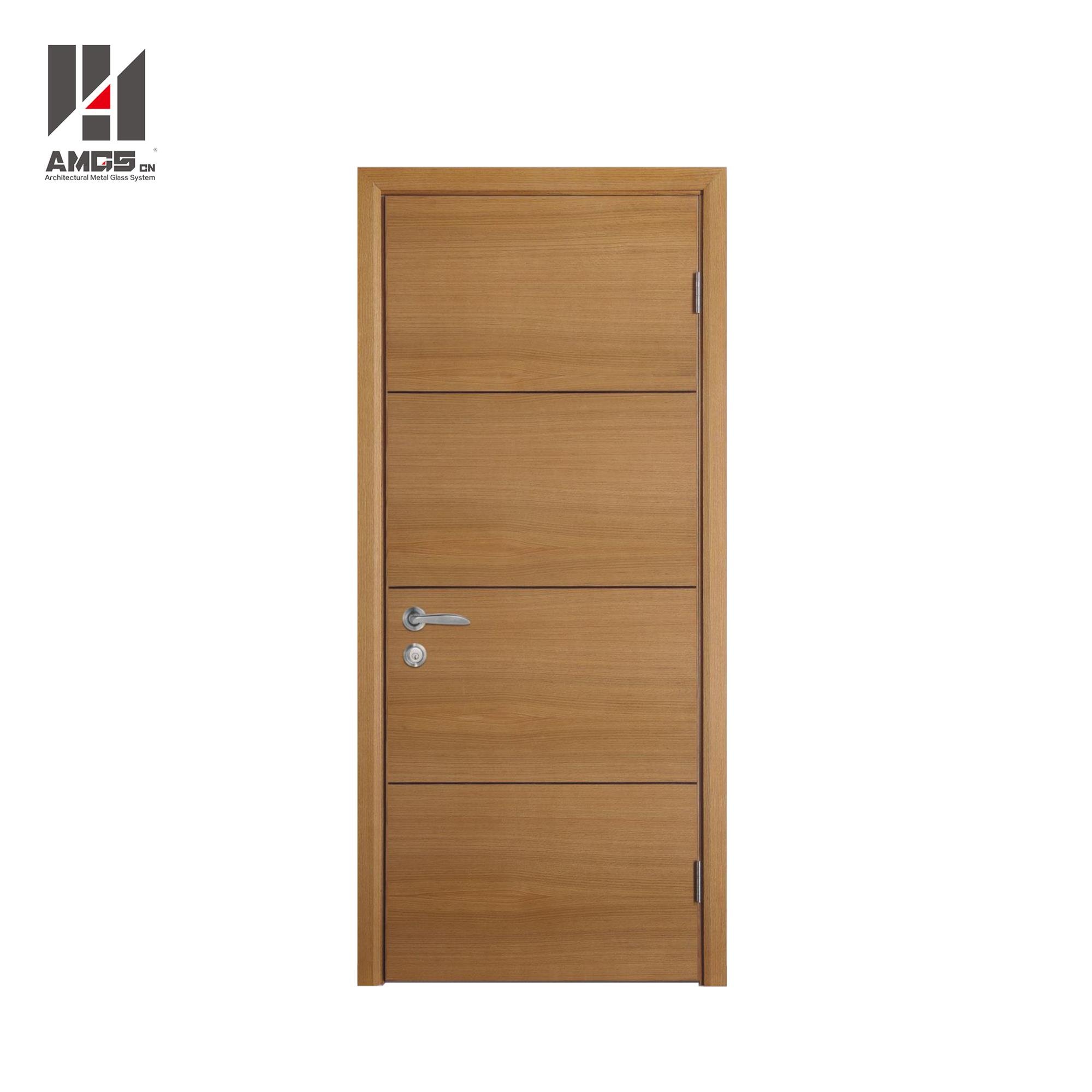 Modern Latest Designs Interior Mdf Simple Teak Wood Door