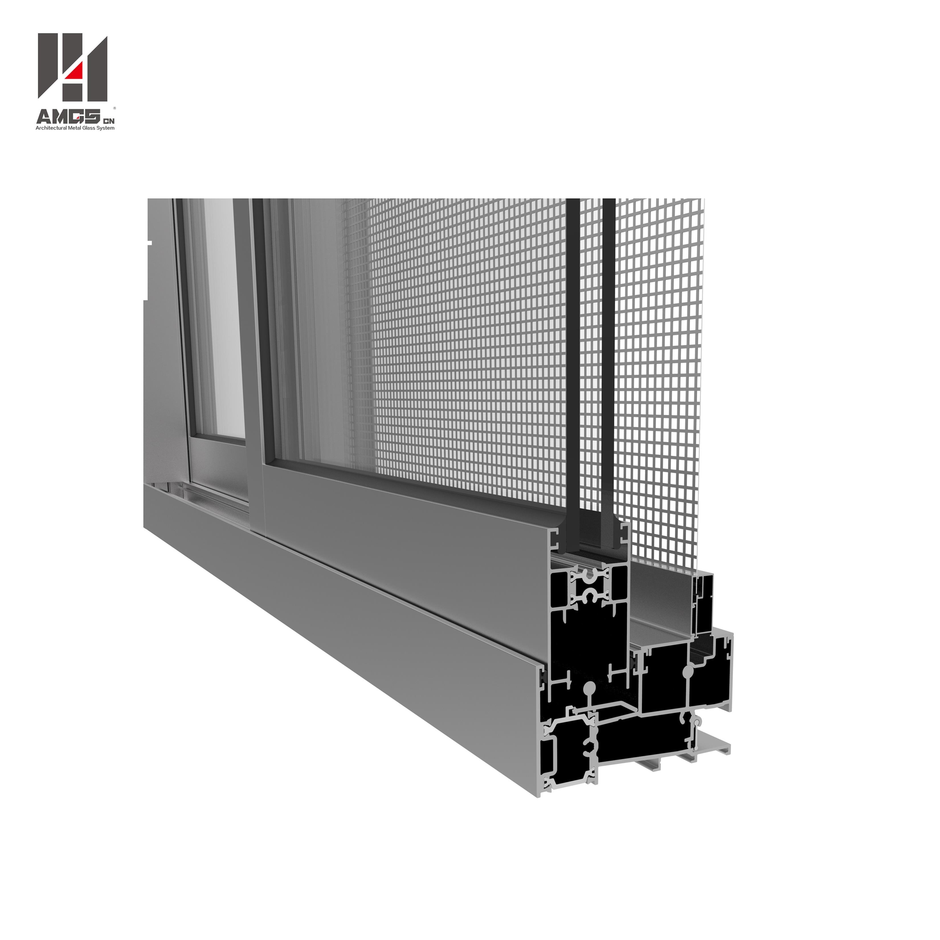 AMGS Australia Style Aluminium Sliding Window With Double Glazing Aluminum Sliding Windows image9