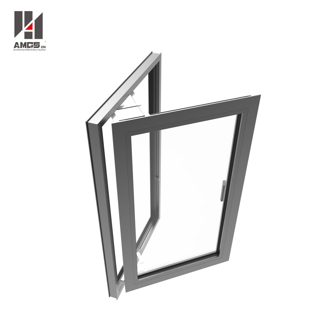 AMGS Aluminium Casement Windows With Tempered Glass Aluminum Casement Windows image8