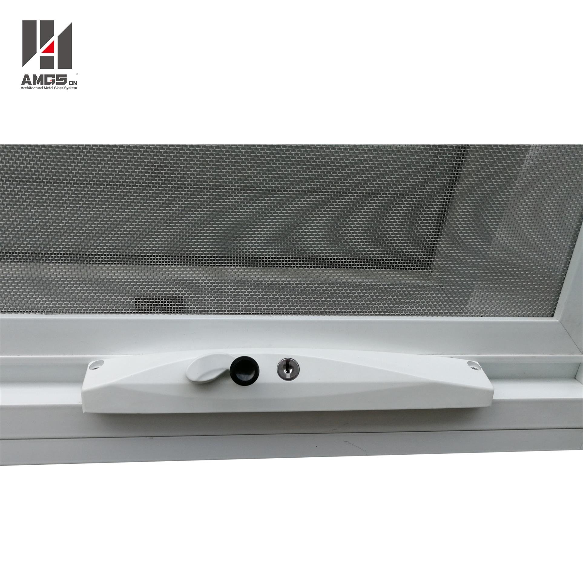 AMGS Customized Double Glazing Aluminum Awning Window With Crimsafe Screen Aluminum Awning Windows image4