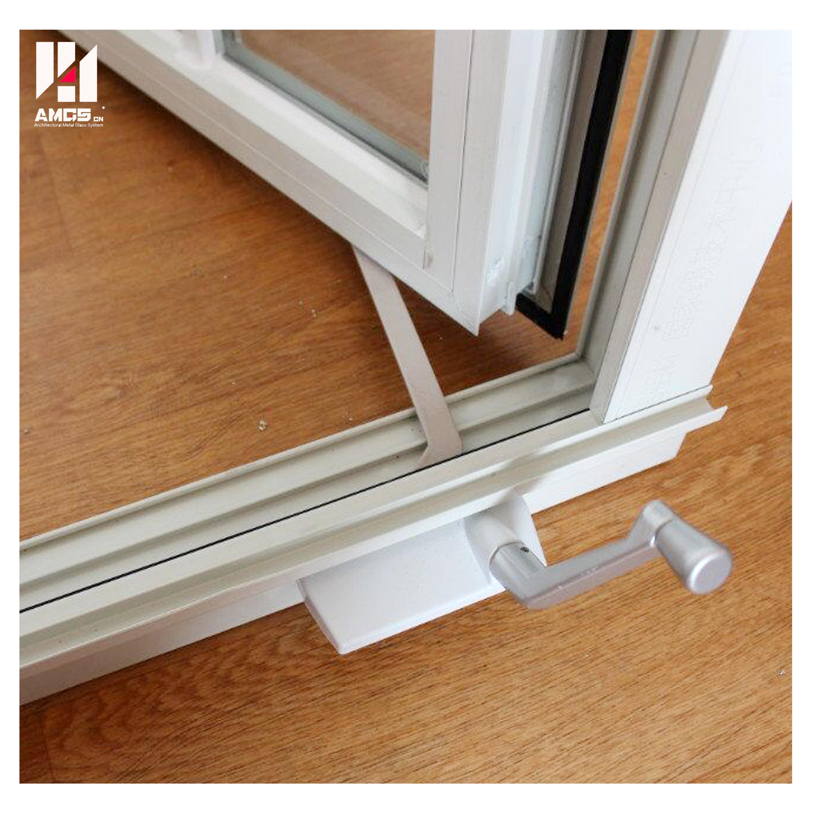 AMGS American Grille Design Casement Aluminium Crank Windows With Tempered Glass Aluminum Casement Windows image2