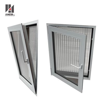 French Style Swing Aluminum Tilt&Turn Window With Double Glazing Glass