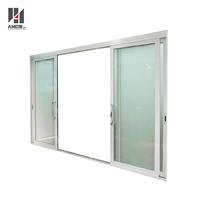 White Aluminium Sliding Door With Single Or Double Glazing