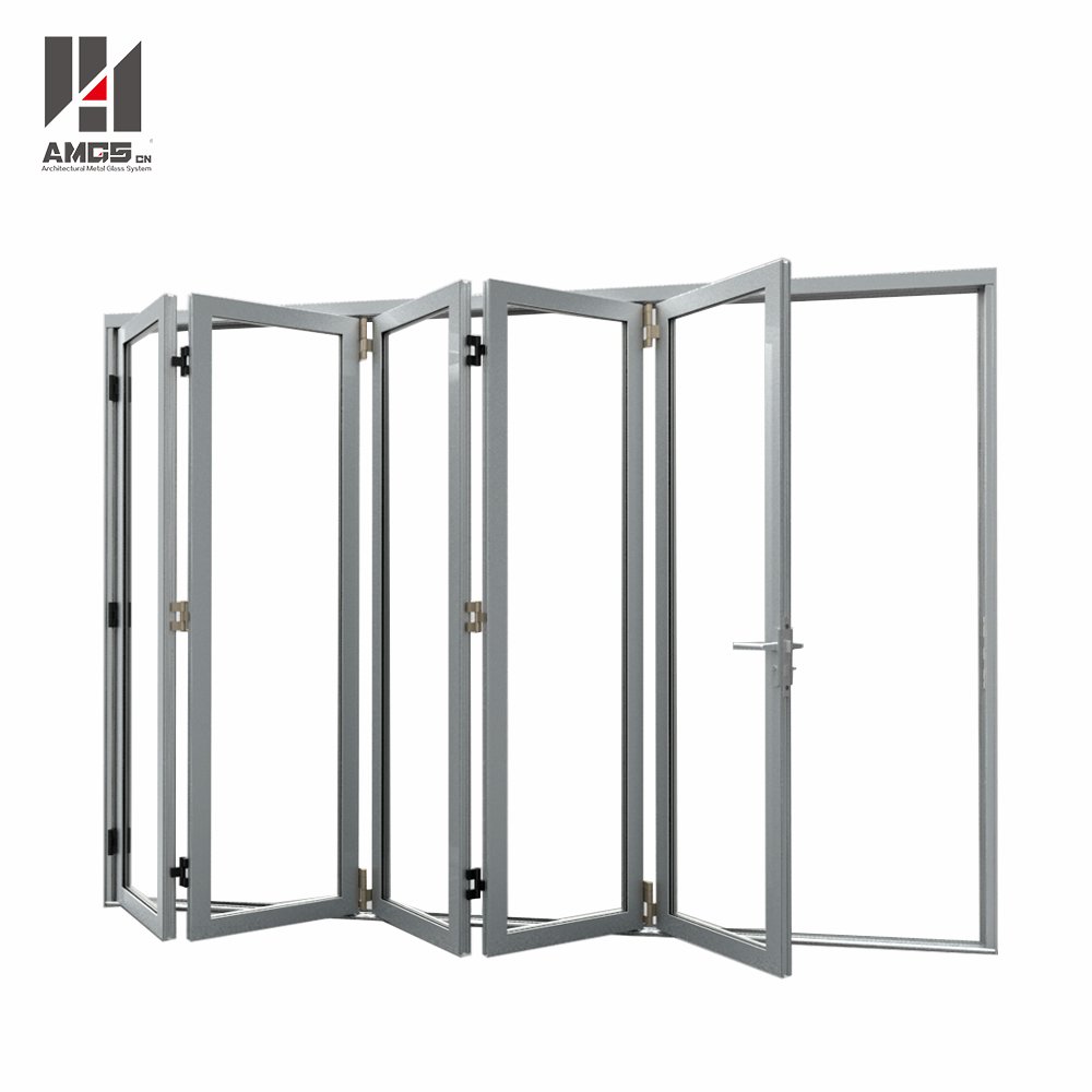 Customized Aluminum Folding Door With Double Glazing