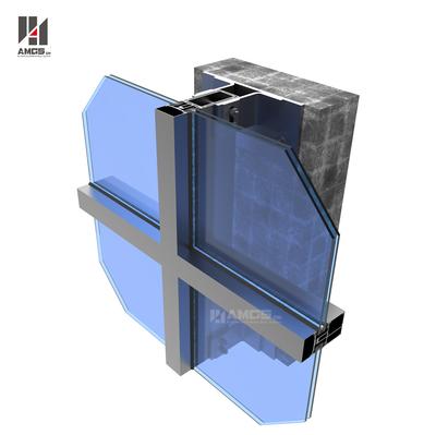 Aluminum Frame Glass Curtain Wall For Commercial Building