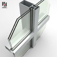 Glass Curtain Wall For Exterior Construction With Good Price And High Quality