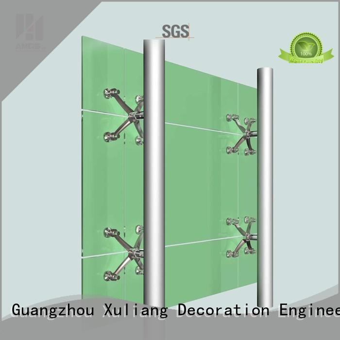 High Quality Point Supported Glass Curtain Wall For Modern