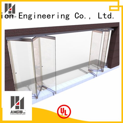 High Quality Frameless Folding Glass Doors For Commercial Shop Or