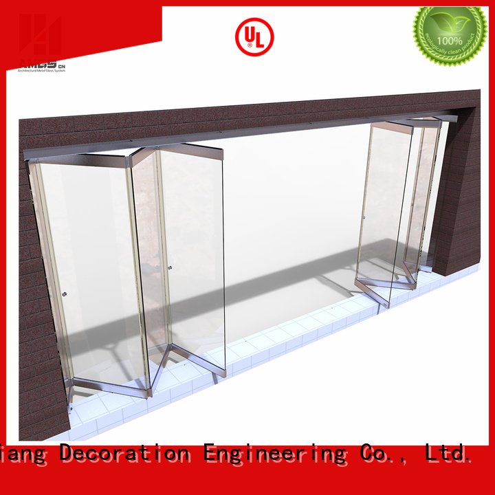 Frameless Folding Glass Doors For Commercial Shop Or Office